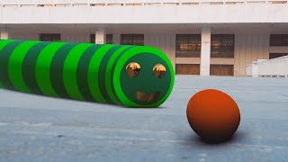 Slitherio In Real Life or wormateio with new skins [upl. by Sidoney]