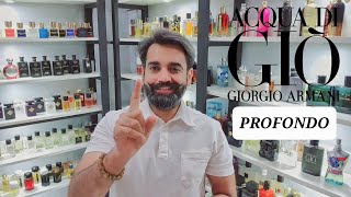 Giorgio Armani Acqua Di Gio Profondo Fragrance Review [upl. by Nylikcaj]