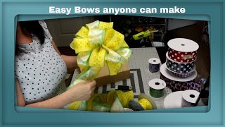 How To Make Nine Different Types Of DIY bows  Easy For Beginners NO BOW MAKER REQUIRED [upl. by Eelyme]