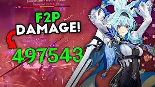 Genshin Impact Ultimate F2P Eula Build Guide🌟 [upl. by Katharine]