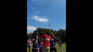 Best of Stickball mini game 1 during a DallasFt Worth community cook out LBW native fitness [upl. by Anerec]