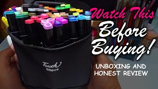 Unboxing and Honest Review Touch Raven  Alcohol Markers  My Art Life [upl. by Yddet]