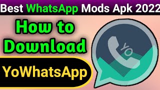 How to download YO WhatsApp  Yowhatsapp Kaise Download Kare  YoWhatsApp APK [upl. by Wanonah]