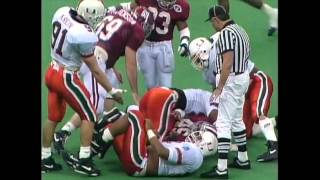 1993 Sugar Bowl  1 Miami vs 2 Alabama Highlights [upl. by Clawson]