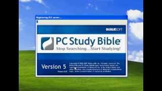 How To install PC Study Bible Version 5 by elijagod [upl. by Neirb]