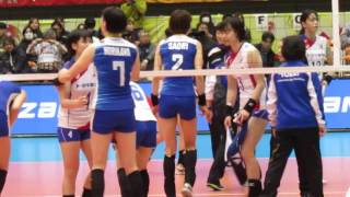 木村沙織（Saori Kimura）／勝った！首の皮一枚つながった！MVP２／201734 トヨタ車体クインシーズ×東レアローズ Ｖリーグ女子神奈川大会ファイナル6 [upl. by Ilojna]