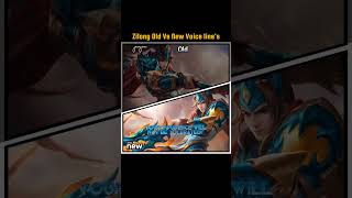 Zilong old vs New voice lines 🥺🥺 mlbb mobilelegends zilong zilongvoicelines foryou shorts [upl. by Elletnahc]