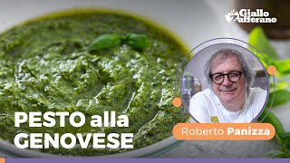 PESTO ALLA GENOVESE  La ricetta imperdibile dello CHEF Roberto Panizza [upl. by Myk]