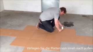 Video  FlexiTile PVC Bodenbelag als Garagenboden [upl. by Aoht255]