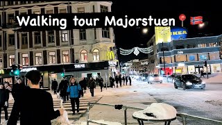 Walking tour Majorstuen Oslo Norway🇳🇴HDRush streetFamous places of Norway [upl. by Enneirdna]