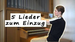 5 Hochzeitslieder für die Braut zum Einzug  Moderne Orgelmusik [upl. by Ahsilak]