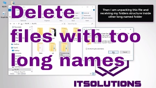 Windows  How to quickly delete files or folders with too long file names using cmd robocopy [upl. by Mohammed730]