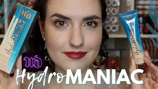 Urban Decay HYDROMANIAC Tinted Glow Hydrator Foundation  DRY SKIN Wear Test  Review [upl. by Ibmat628]