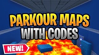 Best Fortnite PARKOUR Maps WITH CODES MUST PLAY Parkour Map Compilation [upl. by Ydnik264]