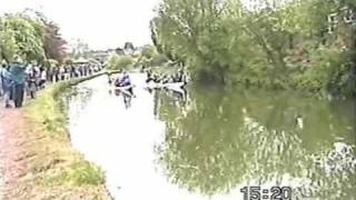 Dragon Boats on the Grand Western Canal  13th May 2001 [upl. by Ennaihs]