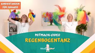 Regenbogentanz  Kindertanzen für zuhause MitmachVideo [upl. by Suiratnod]