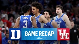 Duke STUNS Houston hold on in FINAL MINUTES to advance to Elite 8  CBS Sports [upl. by Zerla770]