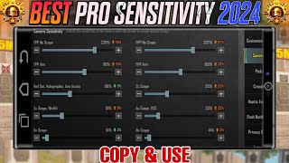 Best PUBG amp BGMI Scope Sensitivity Settings 2024⚙️ Optimal Camera ADS amp Gyroscope  Non Gyro Sensi [upl. by Inava]