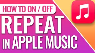 How To Turn On Or Off Repeat On Apple Music [upl. by Ydderf]