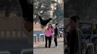 Girl Reaction Backflip 💕🥰 [upl. by Rimahs]