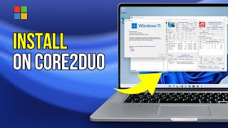 Installing Windows 11 On Core2Duo with 2GB RAM PC From 2007  Low End PC 2024 [upl. by Ynomrah994]