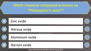 Chemistry Quiz  25 Important Questions and Answers  Science General Knowledge Quiz [upl. by Tennek837]