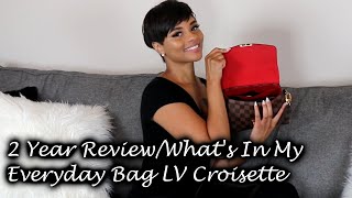 Two Year Review of My Louis Vuitton Croisette amp Whats In My Everyday Bag [upl. by Siron]