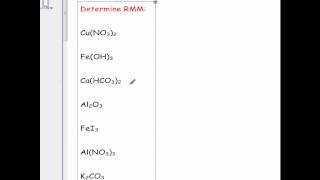 Practise calculating Relative Molecular Masses in Chemistry [upl. by Mahan]