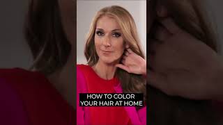 Celine Dion  How to Color Your Hair at Home 👱‍♀️ [upl. by Eyanaj766]