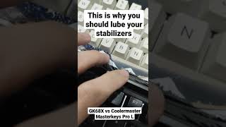 Lubed Spacebar vs Unlubed Spacebar  This is why you should lube your keyboards stabilizers [upl. by Yerrok]