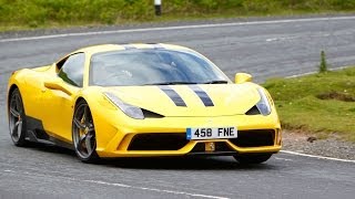 Ferraris 597bhp 458 Speciale driven to the limit on track [upl. by Notffilc97]