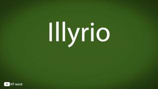 How to pronounce Illyrio Game of Thrones characters [upl. by Petronille]