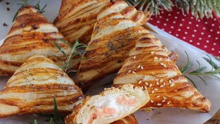 SFOGLIATELLE SALATE VELOCI AL SALMONE [upl. by Gillead]