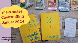 ❤️ Januar Cashstuffing  Umschläge füllen ❤️ Budgetplanung mit der Umschlagmethode ❤️ [upl. by Dedra]