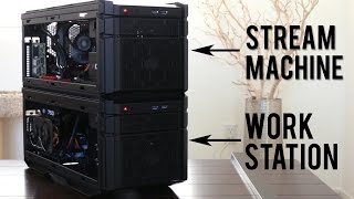 Two Epic PC Builds in the Cooler Master HAF Stacker 915R amp 915F [upl. by Aihtnys]