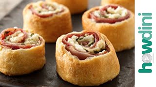 Appetizer recipes How to make Mediterranean pinwheel appetizers [upl. by Aleacin351]