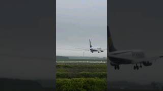 Mesmerizing wing vortices from this Ryanair 737 MAX [upl. by Rubie416]