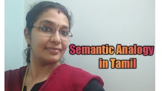 Semantic Analogy in Tamil SSC CHSL 2019 questions discussed [upl. by Suoicerp]