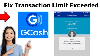 How To Fix GCash App Transaction Limit Exceeded 2025 [upl. by Rhianna]