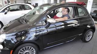 FIAT 500c Lounge Cabrio  Opening the Convertible top  Capitol Fiat  San Jose CA [upl. by Nytsyrk581]