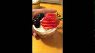 How to frost a delicious Tres Leches Cupcake [upl. by Ellehcear]