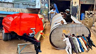 Complete Process of making a 7000L Tractor Water Tank in Local Workshop Manufacturing water tank [upl. by Rodablas]