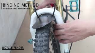 NICEDACK MTB Mudguard  Review  How to install [upl. by Eadrahs]