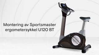 Montering av Sportsmaster ergometersykkel U120 BT [upl. by Ynafets]