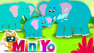 Elephant Family Song  Animal Songs  Rhymes for Children [upl. by Gallenz]