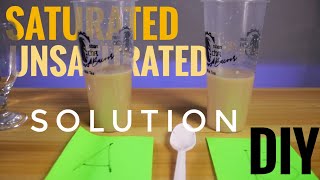 How to prepare Saturated and Unsaturated Solution Easy guide for students [upl. by Nnylyam340]