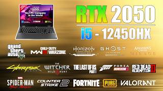 Lenovo LOQ i5 12th Gen 12450HX RTX 2050 Gaming Test in 15 Games in 2024 [upl. by Susanna949]