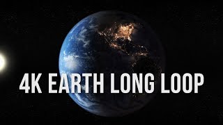 4K Earth Rotating Half Hour Loop  Relaxing Screensaver [upl. by Strang]