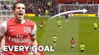 Every Robin van Persie Premier League Goal  Arsenal amp Manchester United [upl. by Etsyrk]