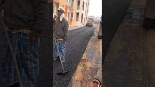 bitumen road construction work shortvideo civilengeenring [upl. by Michey660]